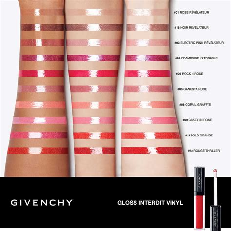 givenchy gloss interdit 12|Givenchy interdit vinyl lipstick.